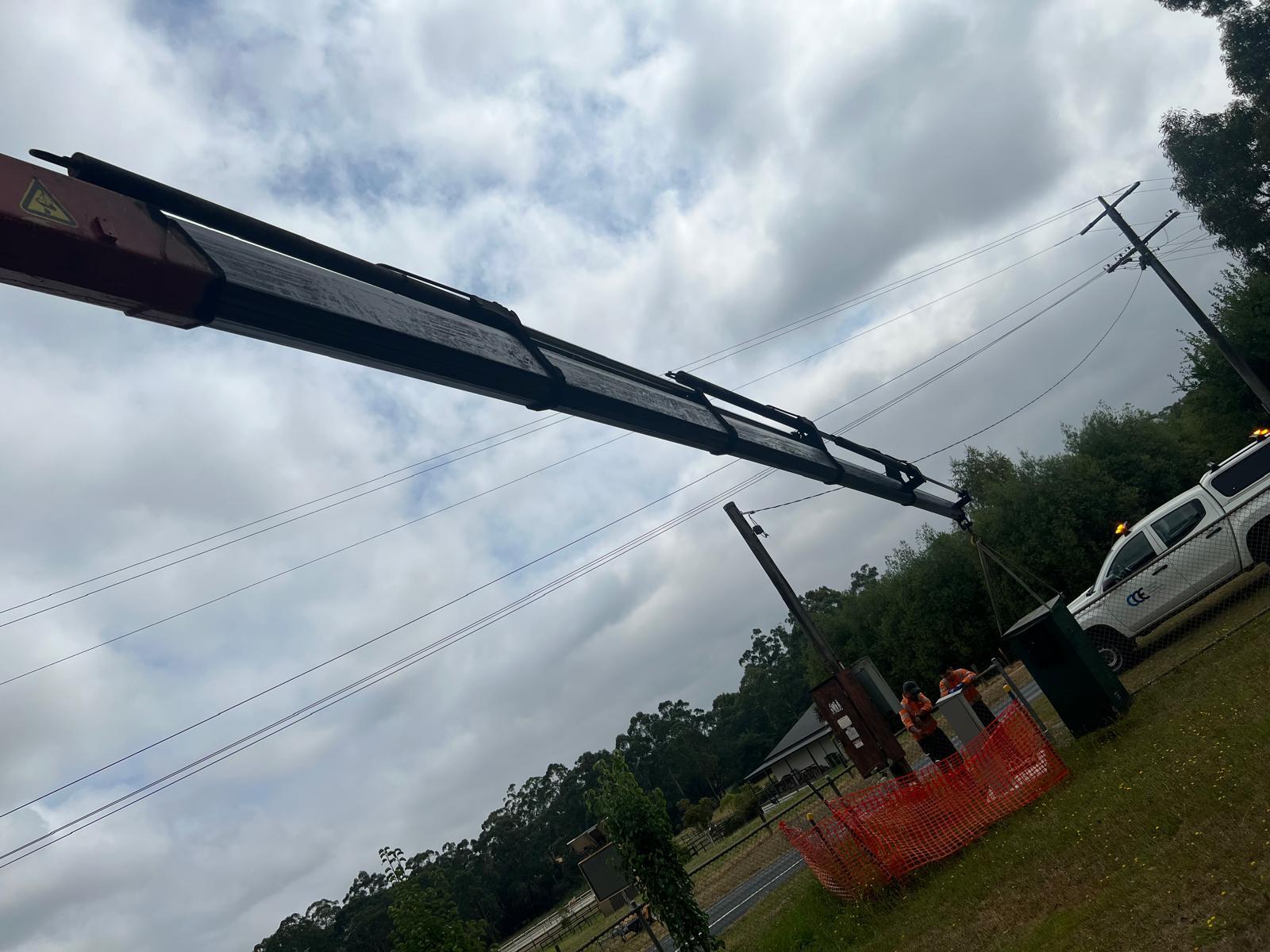 Crane truck for hire services can provide efficiency and precision to telecom jobs